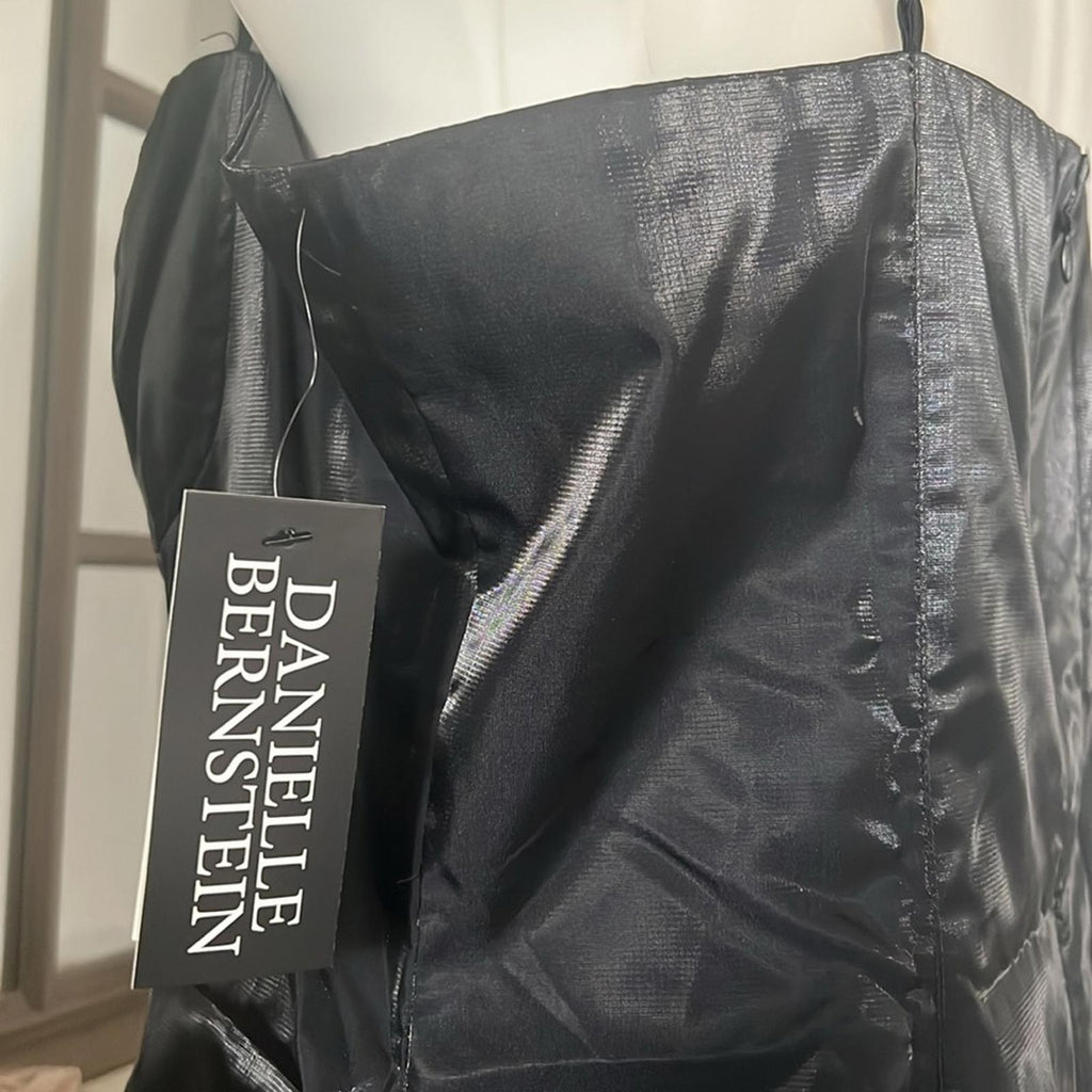 Danielle x Macy’s Fit & Flare Mini Dress w/Pockets in Black, Size 16 NWT $89