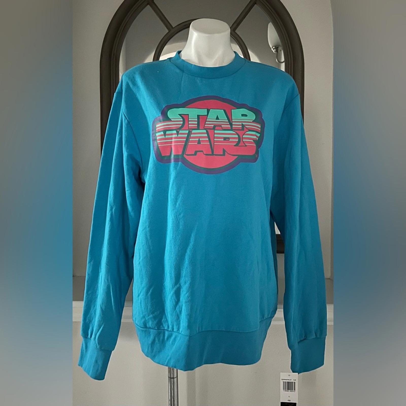 Star Wars Disney Crewneck Sweatshirt in Blue, Size L New w/Tag