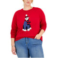 Tommy Hilfiger Wool-Blend Ribbed Trim Christmas Sweater in Red, Size 0X New wTag