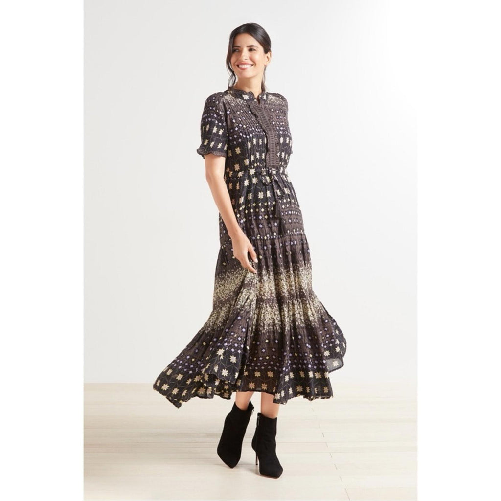 Free People Rare Feeling Printed Maxi Dress Brown Size M New w/Tag $148 SOLD OUT