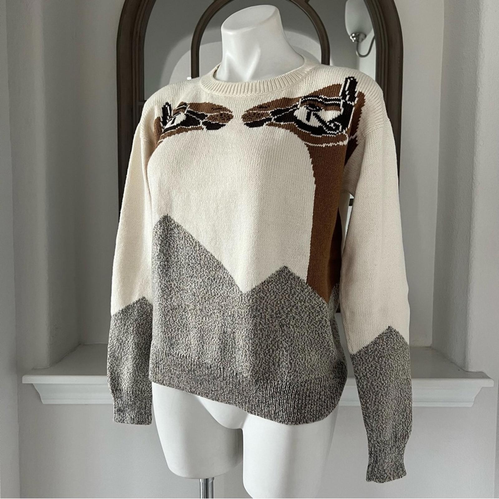 Mara Hoffmann Pullover in Oatmeal Crewneck Sweater Size S Retail $336 (SOLD OUT)