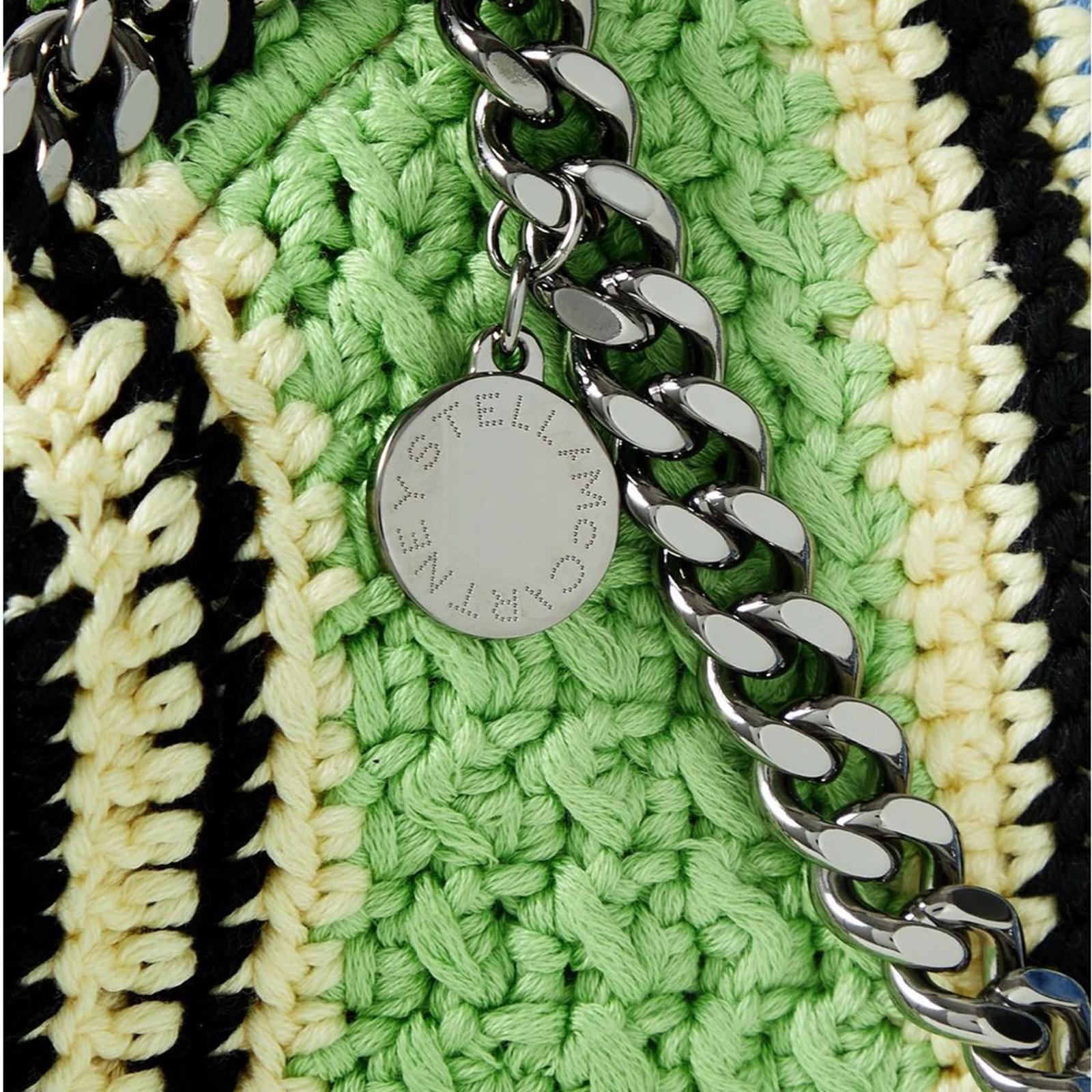 Stella McCartney ‘Falabella' Crochet Tote Bag in Green Blue Multi NEW (SOLD OUT)
