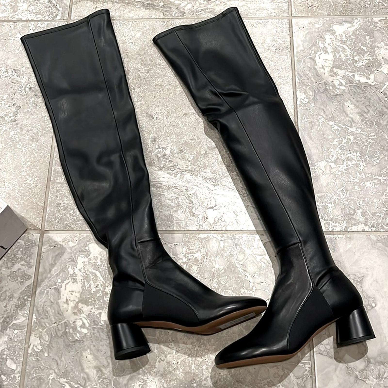Proenza Schouler The Glove Over The Knee Boots in Black, Size 38 New + Dust Bag