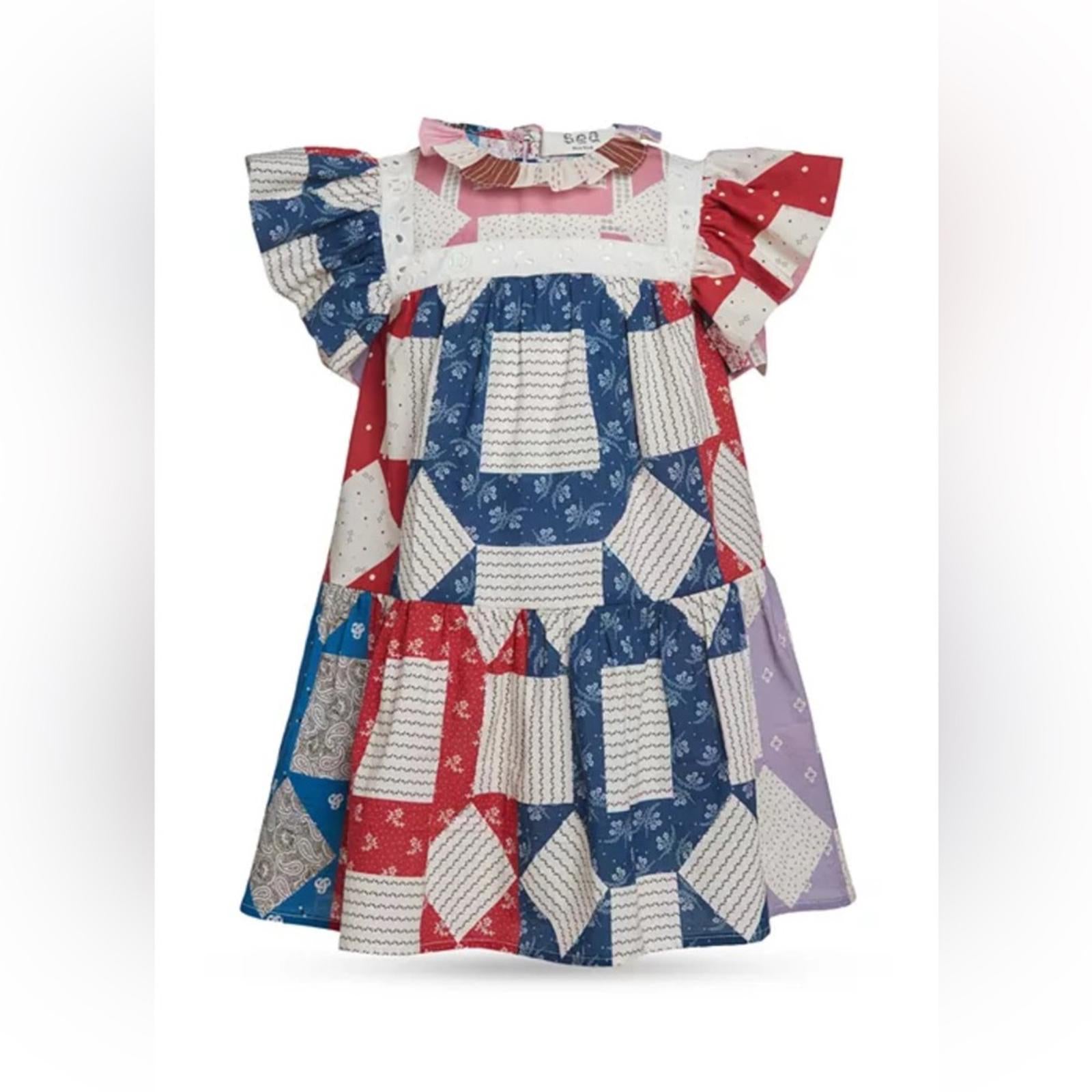 Sea New York Girls' Nohr Patch Flutter Dress, NWT, Size 10Y