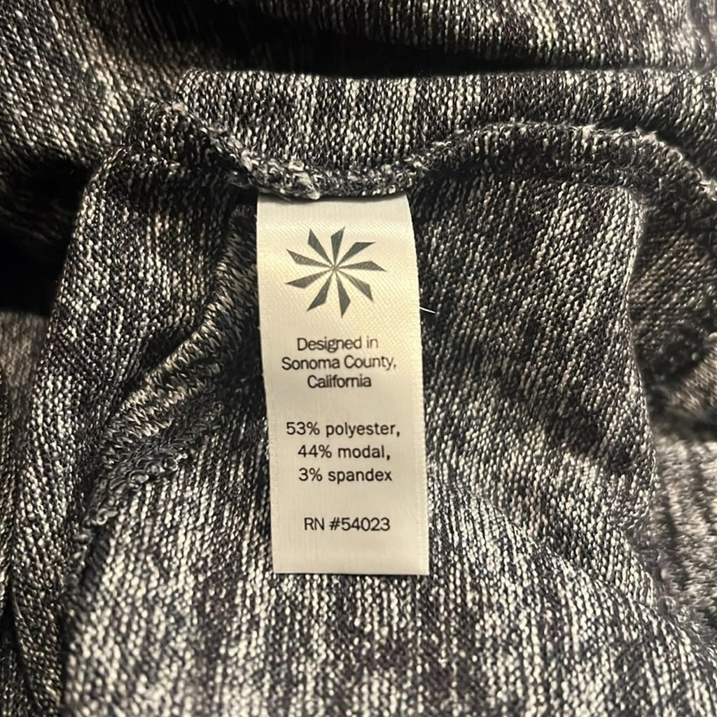 Athleta Open Back Cut-Out Posed Layered Pullover, Grey Heather Size S EXCELLENT!