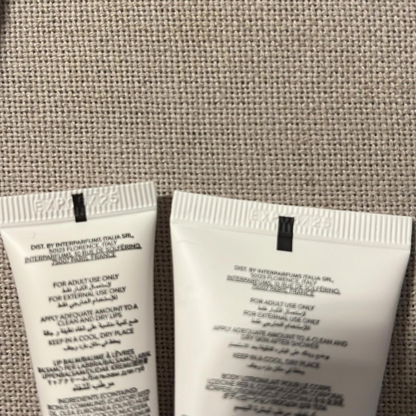 NEW Salvatore Ferragamo Cosmetic Pouch + Travel Size Lotion + Lip Balm + Extras