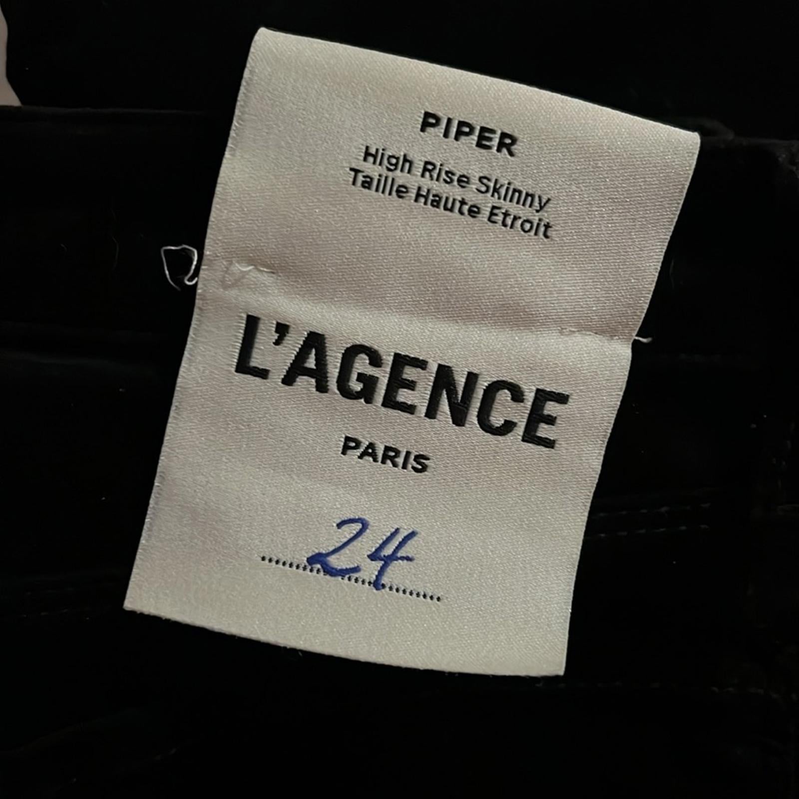 NWT L’Agence Piper High Rise Skinny Pants, Size 24 New w/Tag Retail $286