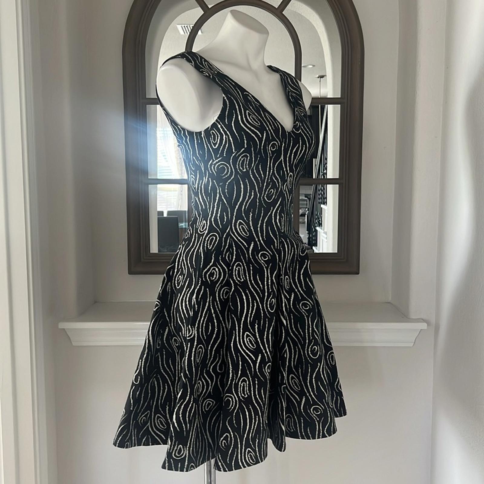 Opening Ceremony Fit & Flare Mini Dress in Black/White Size 4 New w/Tag $475
