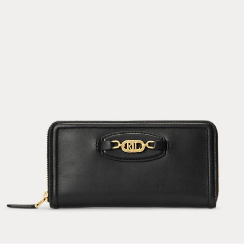 Ralph Lauren Leather Continental Wallet in Black, New w/Tag Retail $150 SOLD OUT