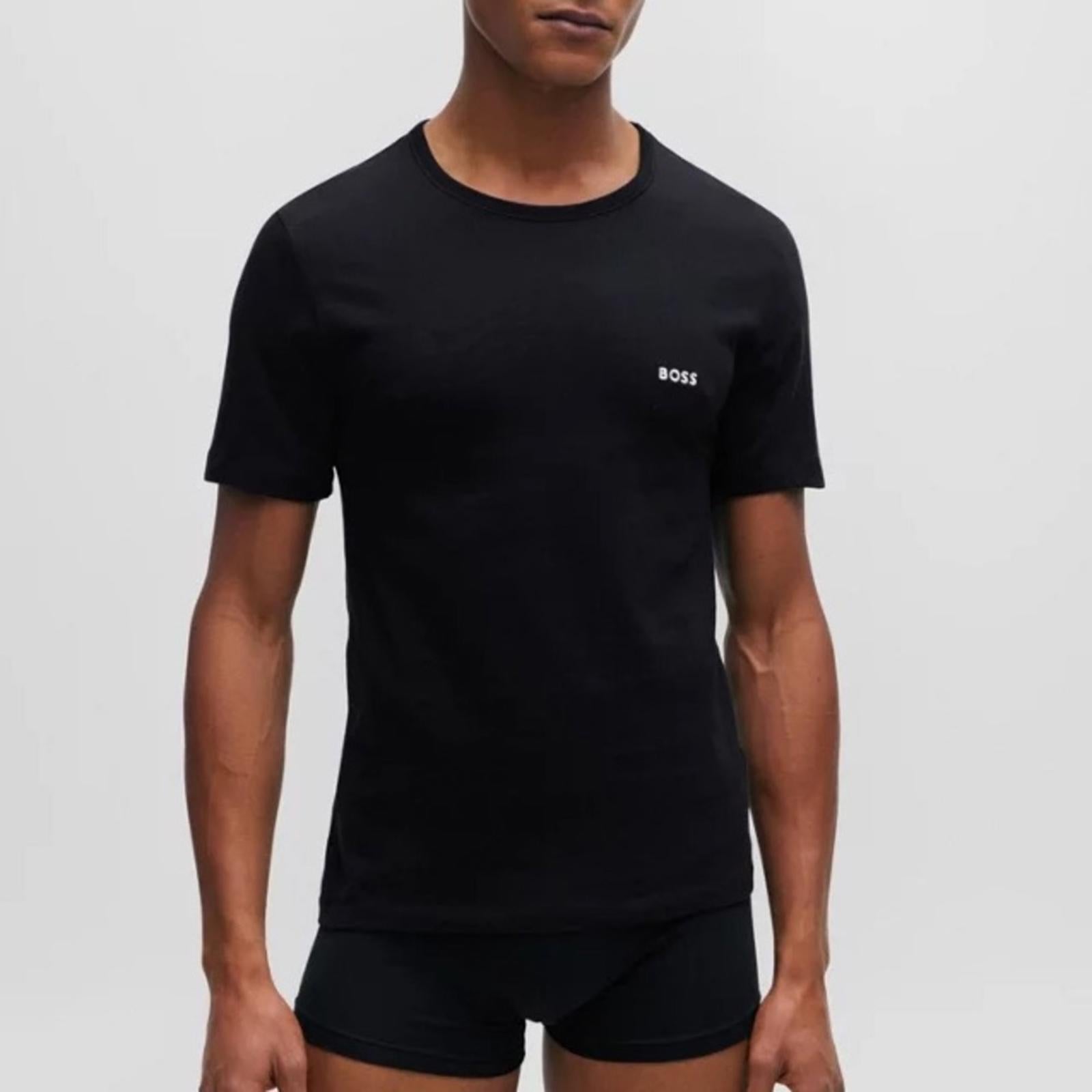BOSS 3-Pack of Branded Underwear T-Shirts in Cotton Jersey Size S New in Box