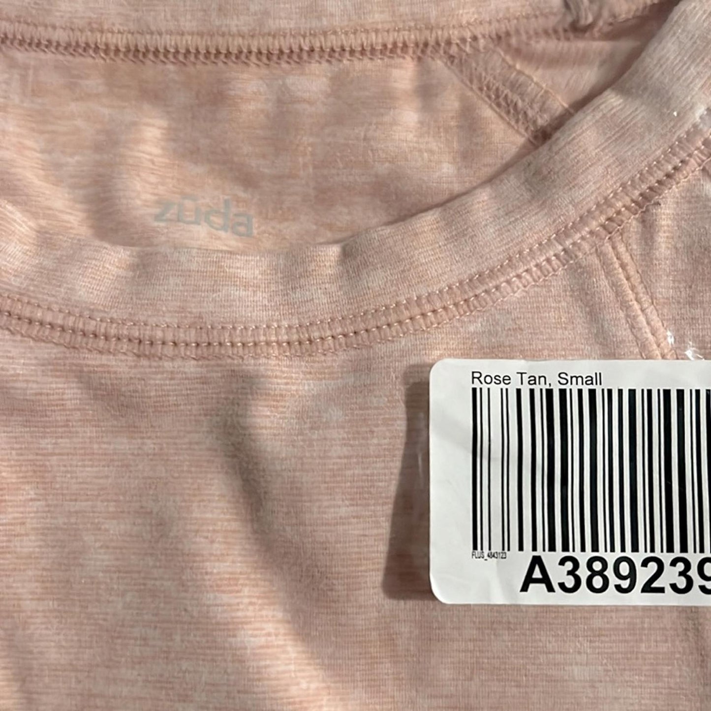 Zuda Ultra Soft Long Sleeve Sweatshirt in Rose Tan, S, New in Packaging