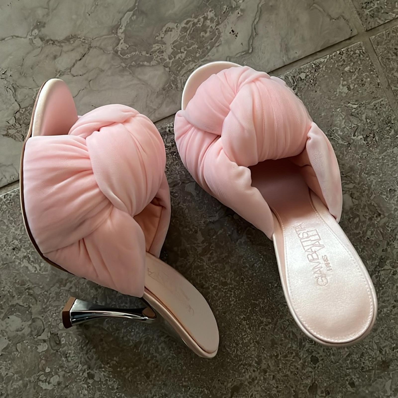 Giambattista Valli Peep-Toe Pumps Shoes, Size 38 Made in Italy NEW in Box $1,090
