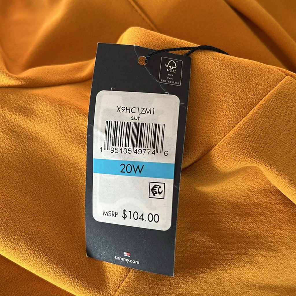 Tommy Hilfiger Sheath Dress in Sunflower, Size 20W New w/Tag