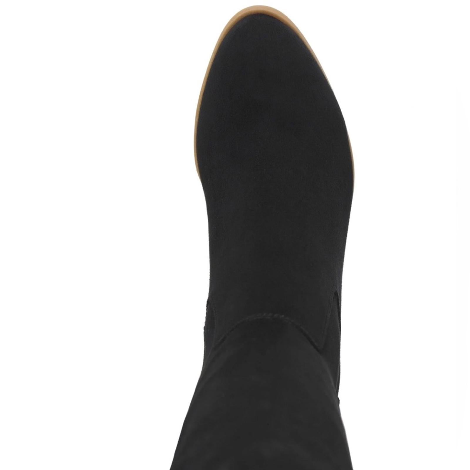 Style & Co. Warrda Faux Suede Zip-Up Mid-Calf Boots Cushioned Goring Size 10 NEW