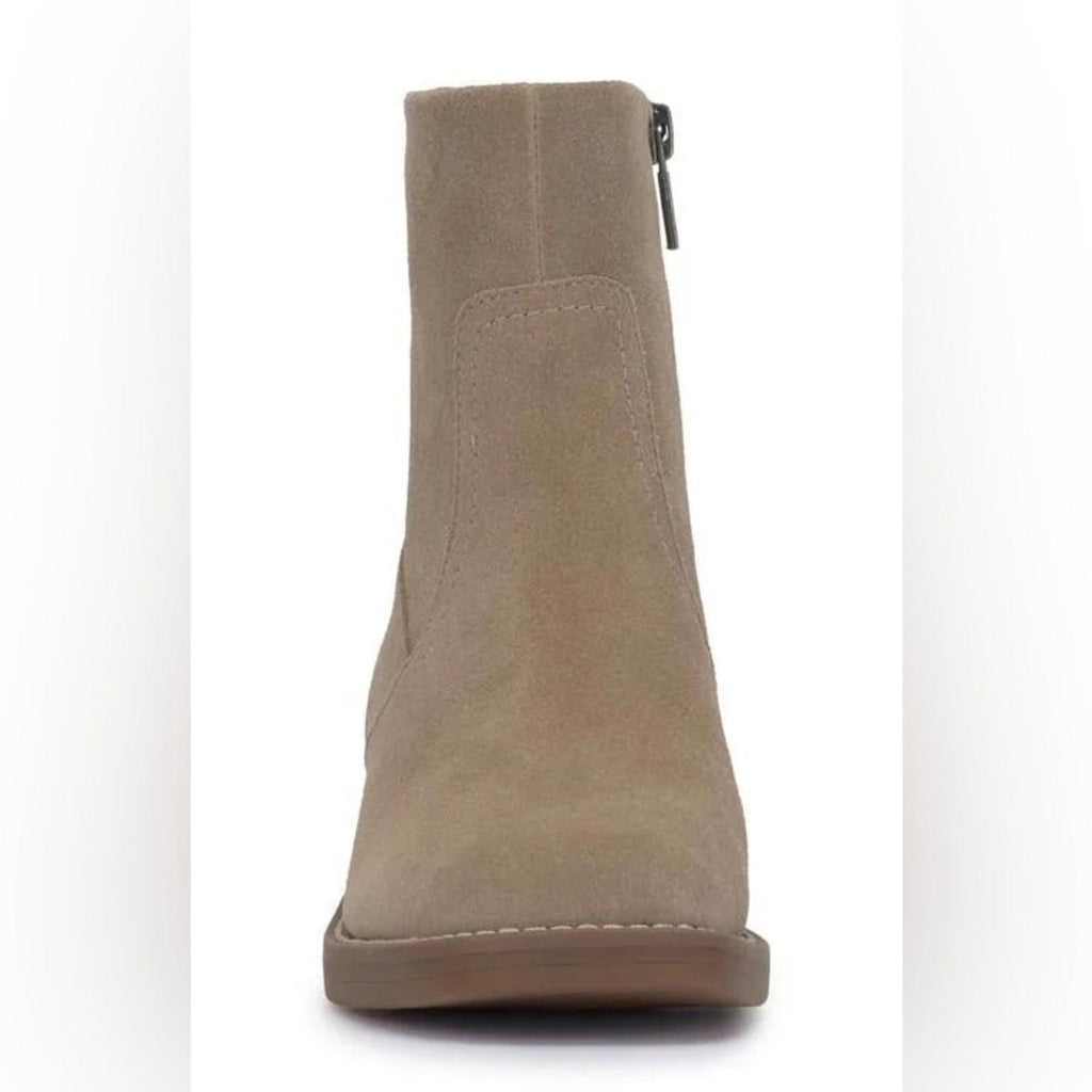 Lucky Brand Kazey Leather Stacked Heel Ankle Boots, NWT, Size 6.5