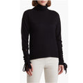 Ramy Brook Walt Turtle Neck Long Lace-Up Sleeve Top in Black, Size S New w/Tag