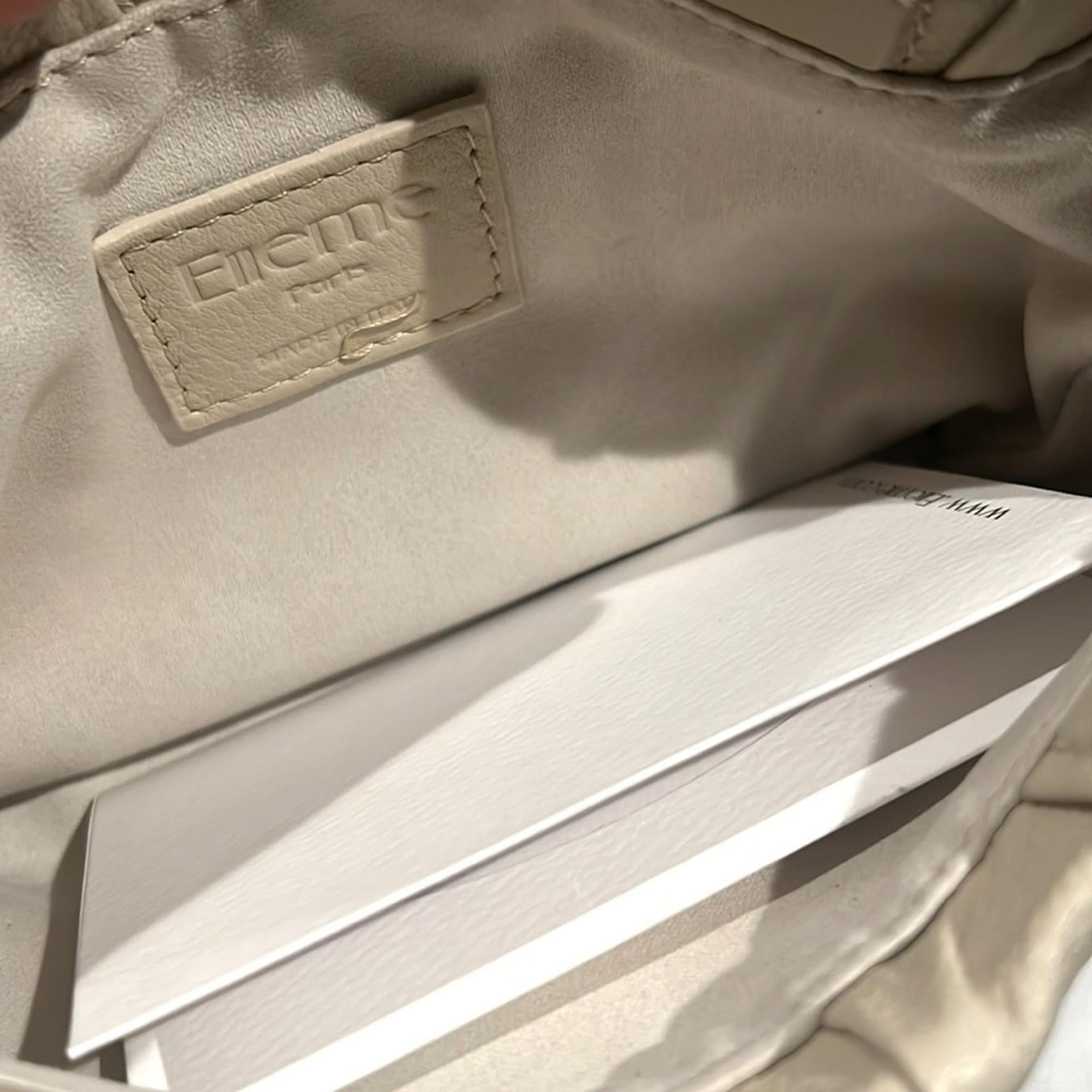 NWT Elleme Mini Vague Pleated Leather Crossbody, New w/Tag, $480 Made in Italy