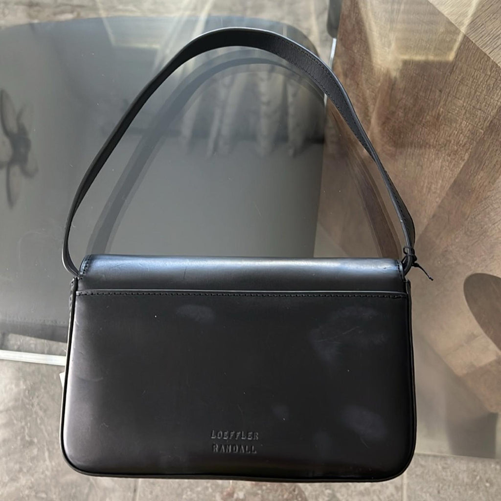 Loeffler Randall x Revolve Stefania Baguette Bag in Black NWT