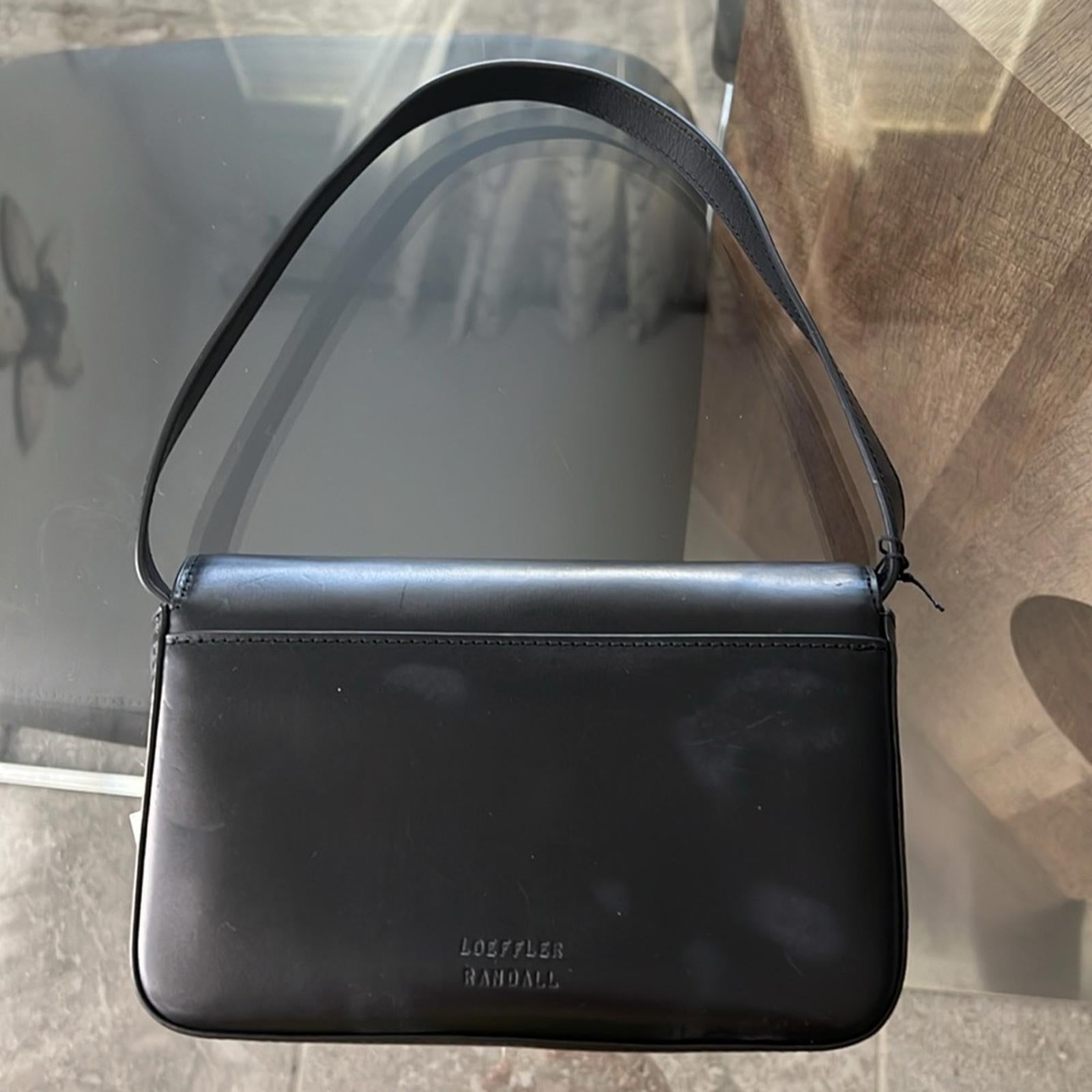 Loeffler Randall x Revolve Stefania Baguette Bag in Black NWT