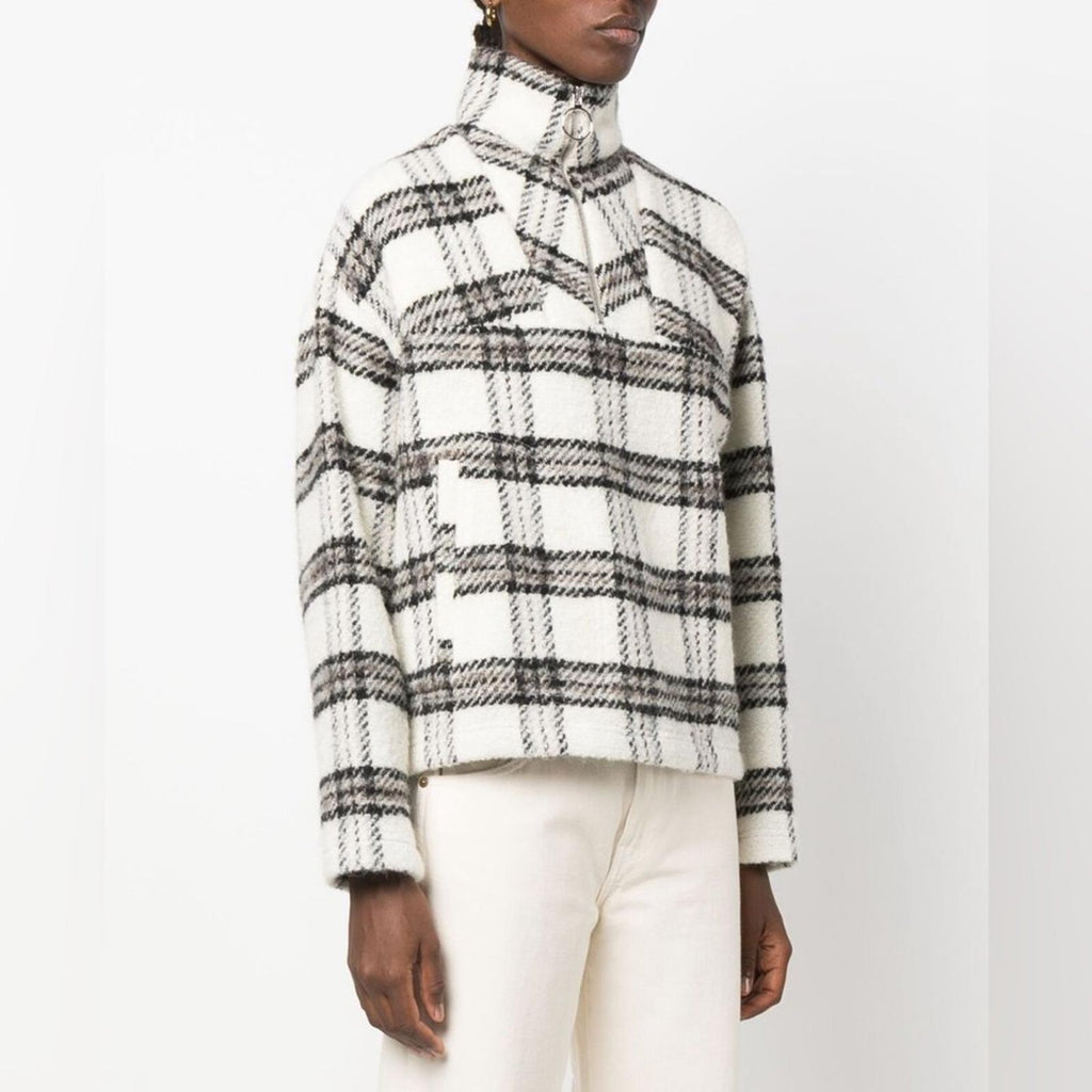 IRO Bika Jacket in Ecru/Black/Grey Size EU 40 New w/Tag