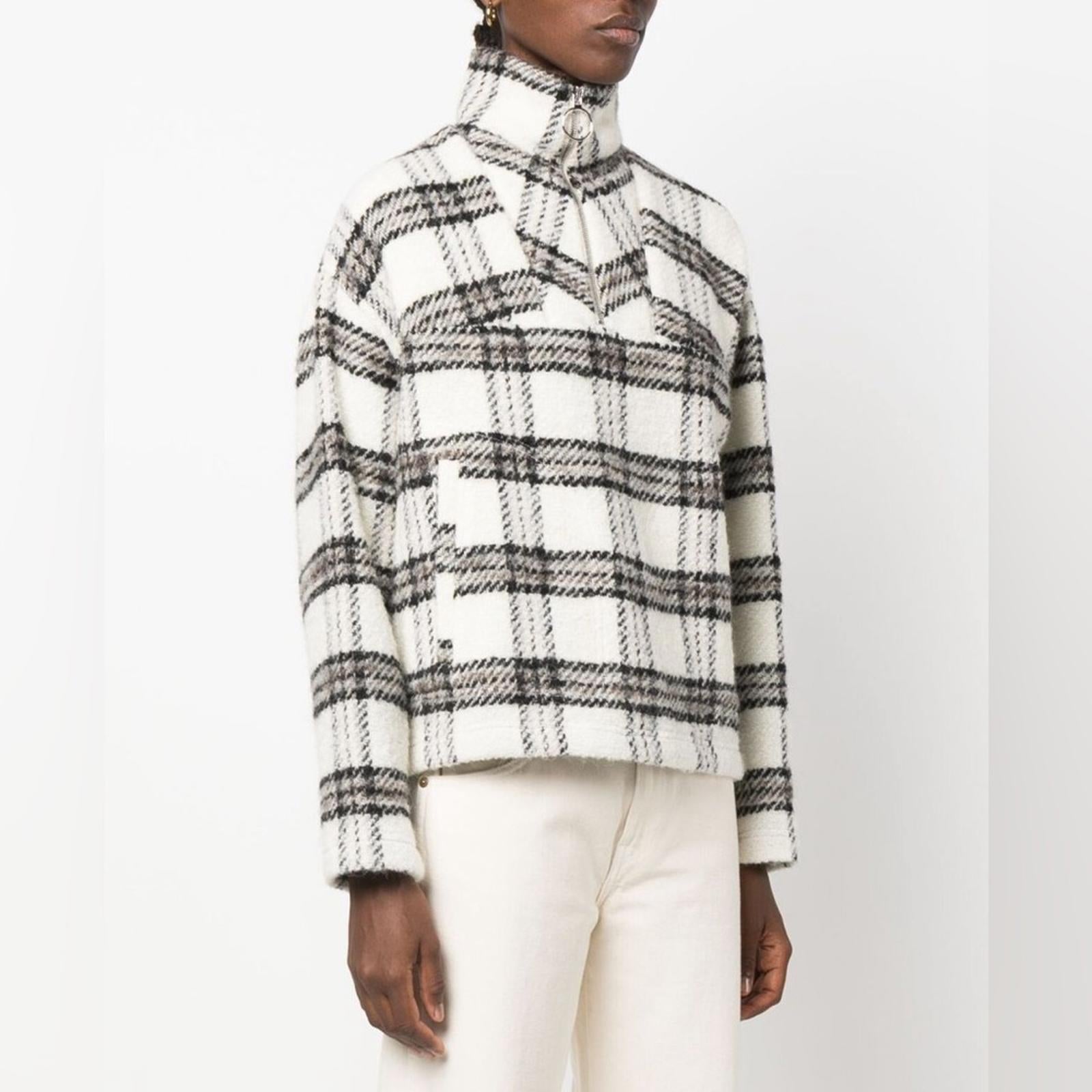 IRO Bika Jacket in Ecru/Black/Grey Size EU 40 New w/Tag