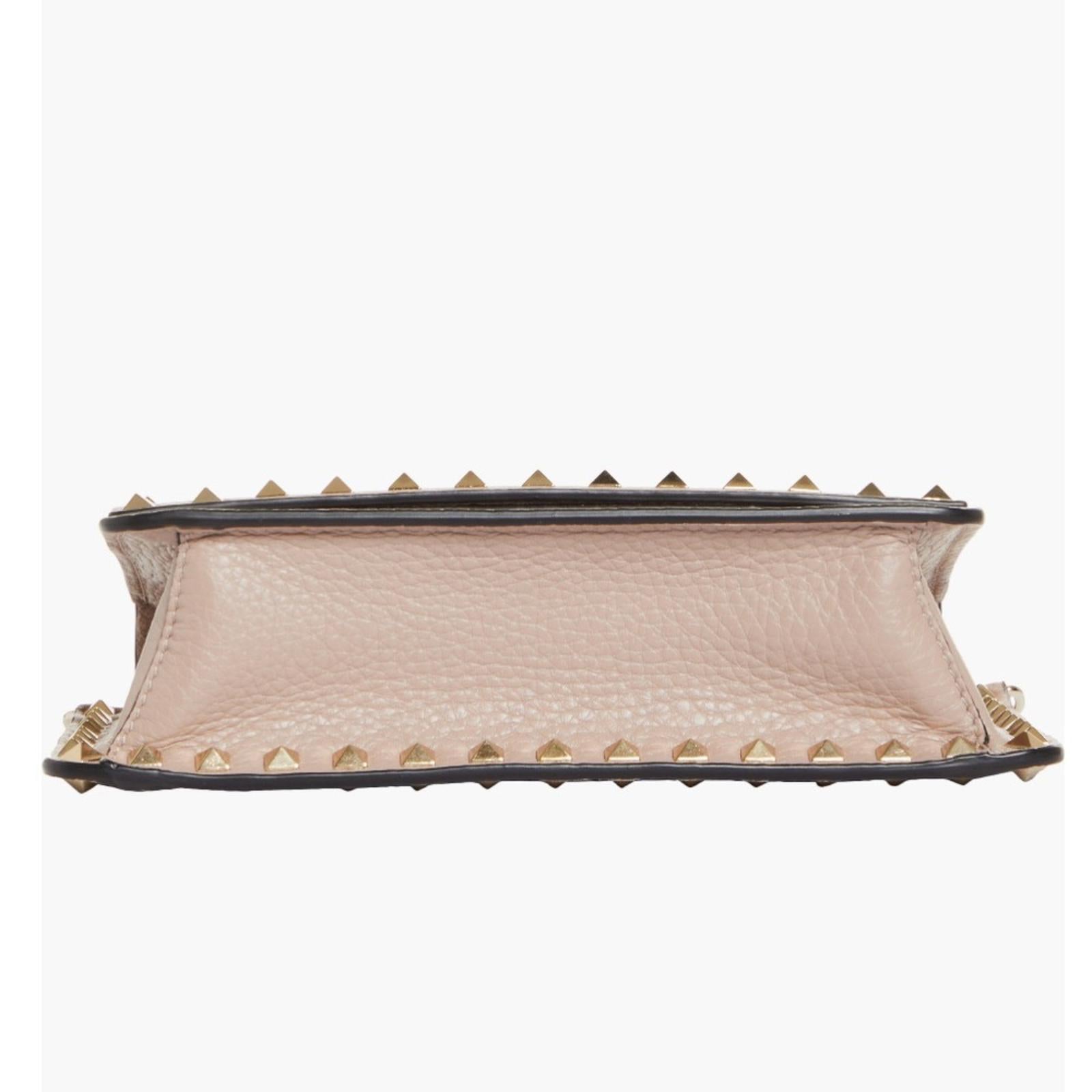 Valentino Garavani Rockstud Leather Crossbody Mauve