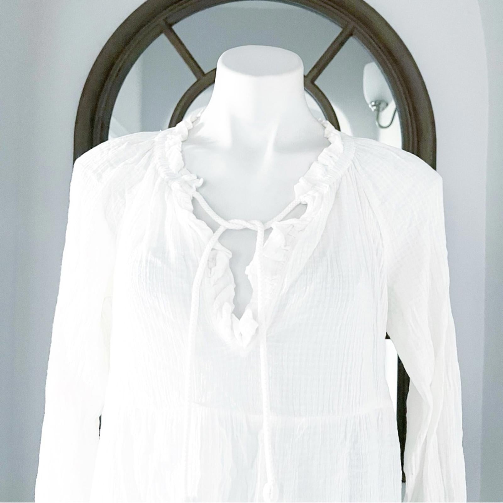J. Crew Tiered Tunic Dress in White, Size Small EXCELLENT!