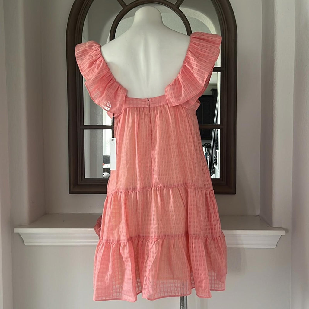 KATHARINE KIDD Maja PG Dress in Pink Gingham Print, Size L New w/Tag AMAZING!!