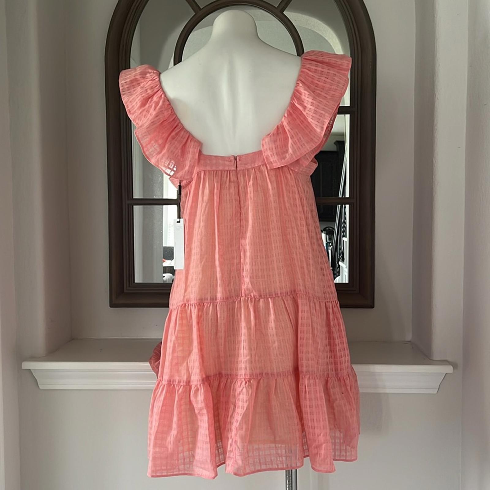 KATHARINE KIDD Maja PG Dress in Pink Gingham Print, Size L New w/Tag AMAZING!!