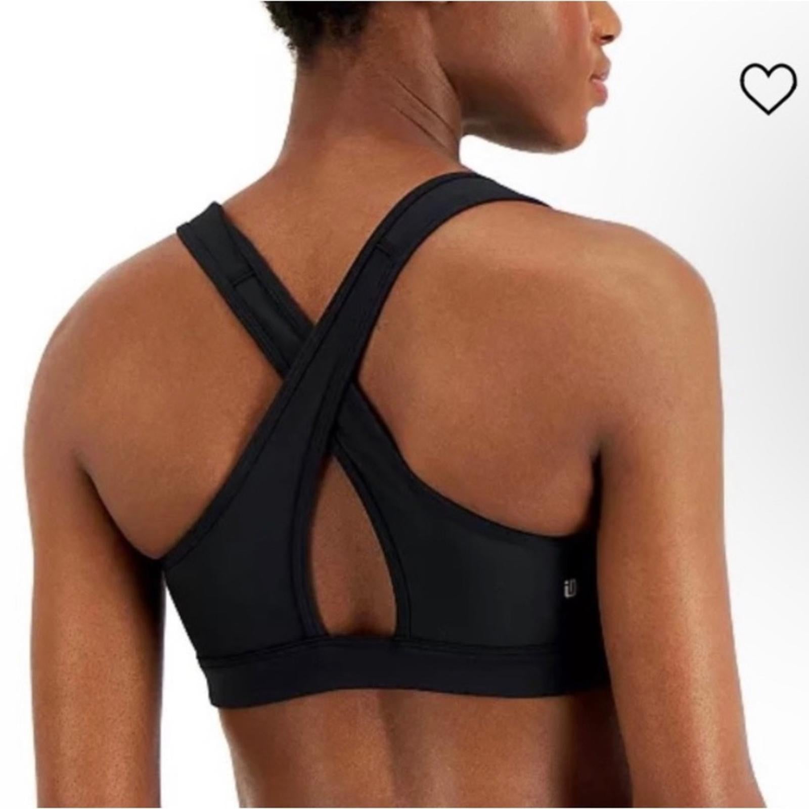 ID Ideology Performance Medium Impact Sports Bra in Black, Plus Size 3X NWT