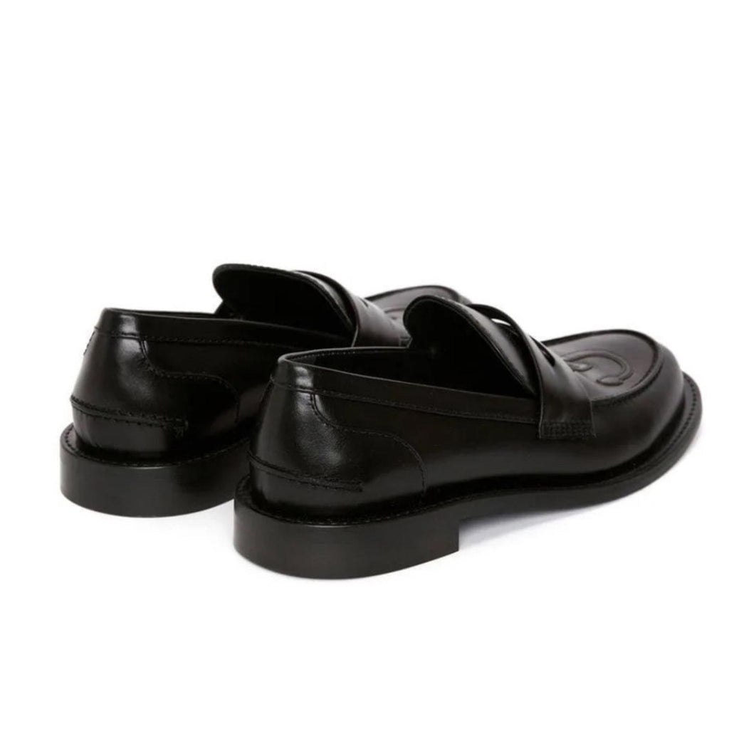 JW Anderson Anchor Logo Loafers in Black Leather Size 42 New in Box w/Dust Bag