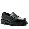 Off-White Diag-Stripe Black Leather Loafers, Size 41 NEW in Box +DustBag $1,055