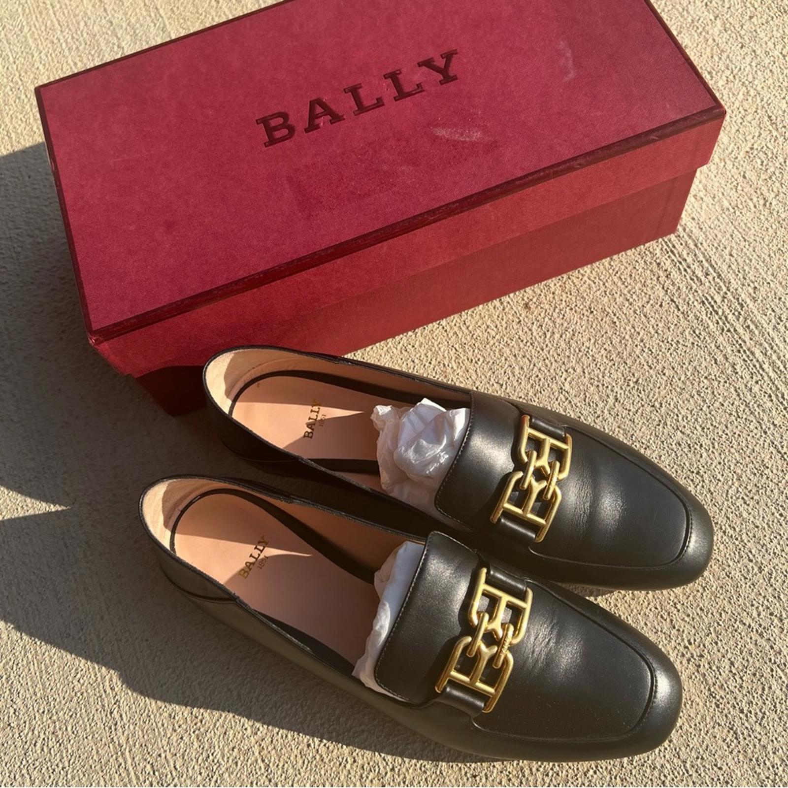 Bally BB logo loafers in Black, [Made in Italy] Size EU 38 in Box Retail $795