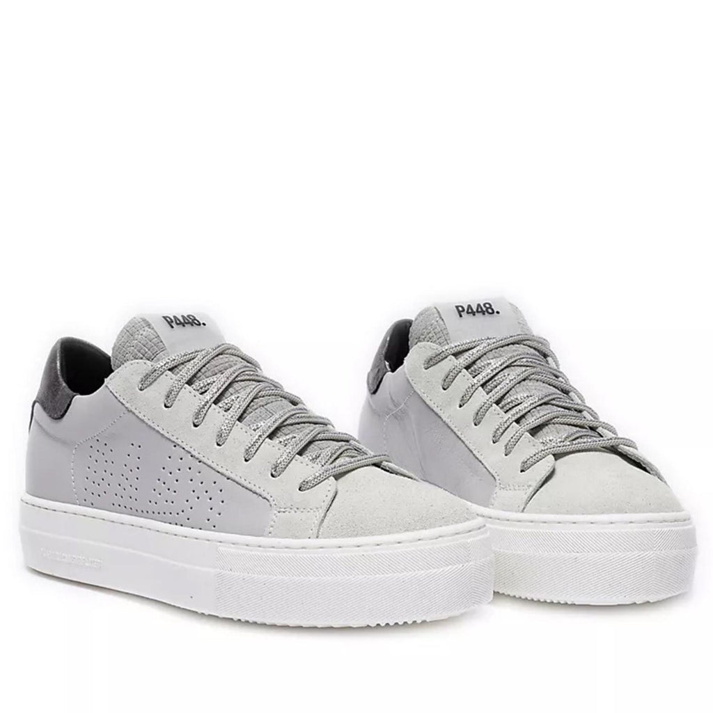 P448 Thea Low Top Leather Lace-Up Platform Sneakers Size 40(9/9.5) NEW w/o Box