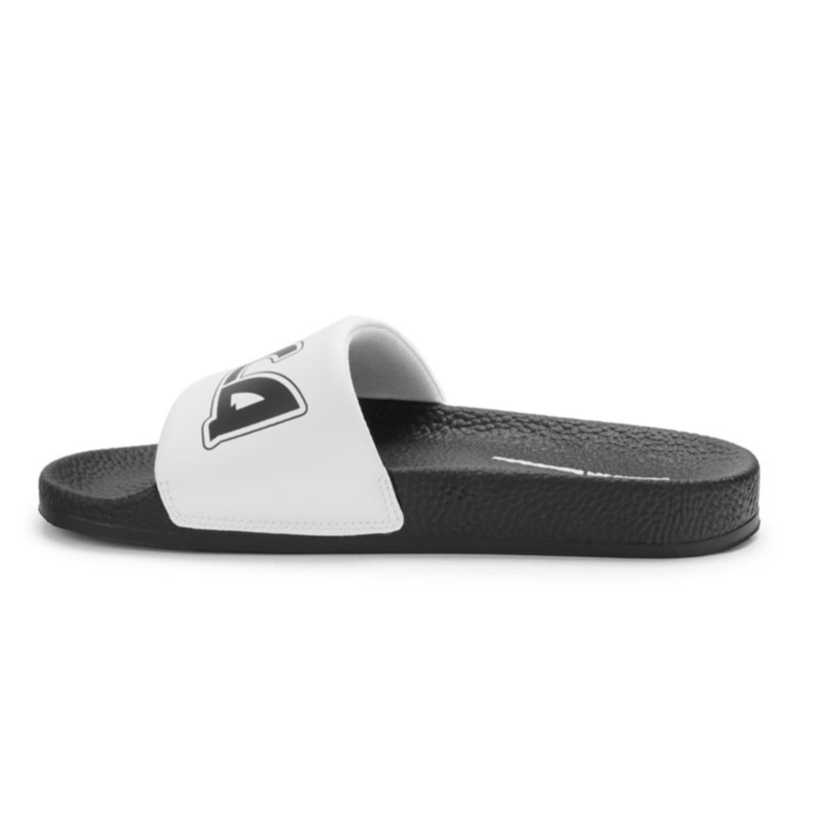 MCQ Alexander McQueen Logo Pool Slide Sandals in White, NWT, EU Size 45