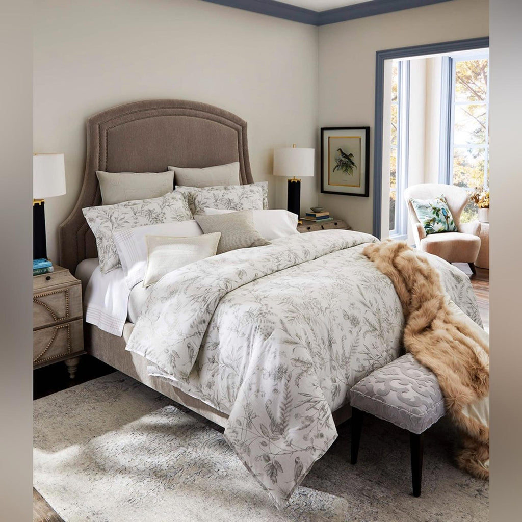 Ralph Lauren Home Pauline Euro Sham in Grey, New w/Tag $185