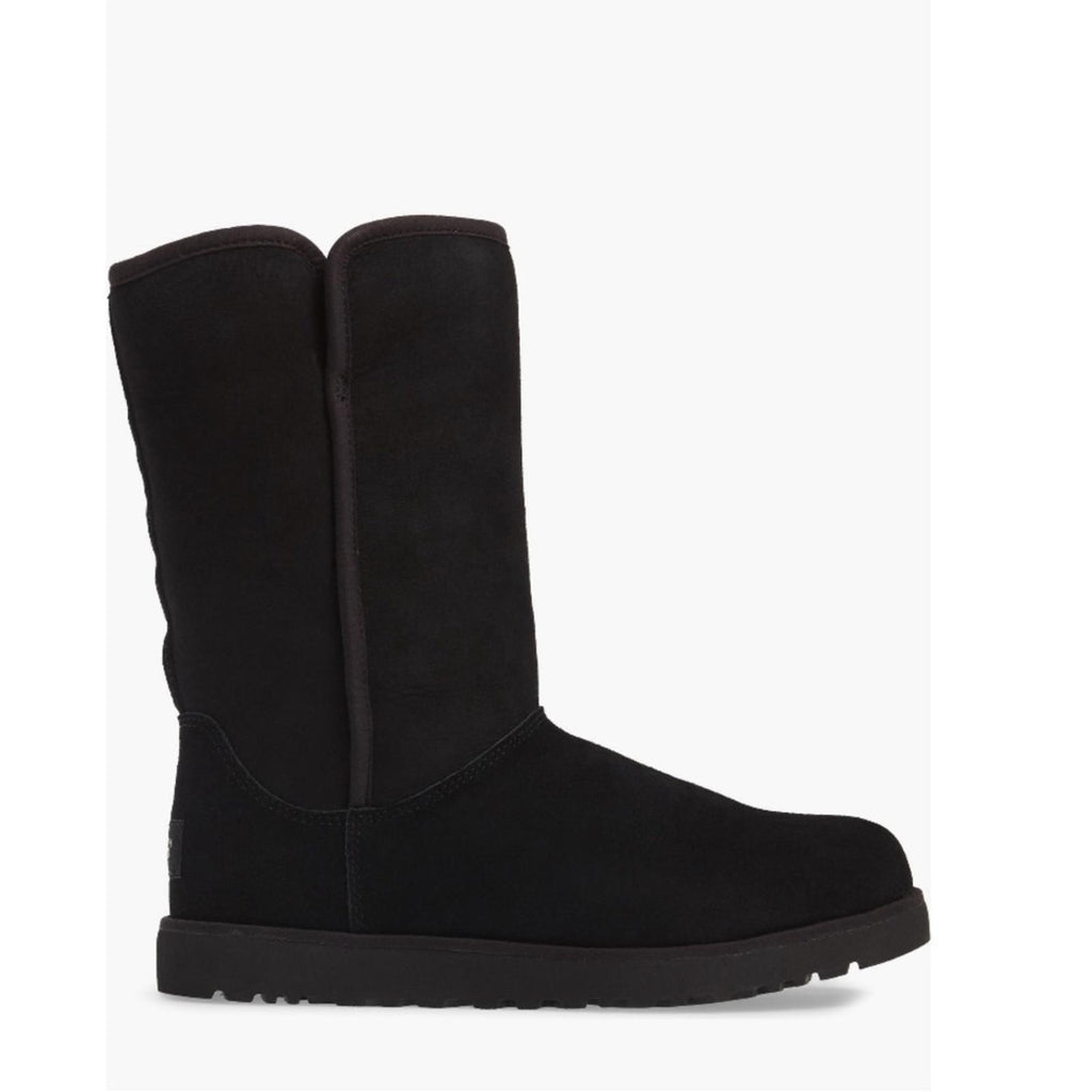 UGG Michelle BLACK Pull-On Suede Fur Lined Boots, Size EU40/ US9 NWT S/N 1013462