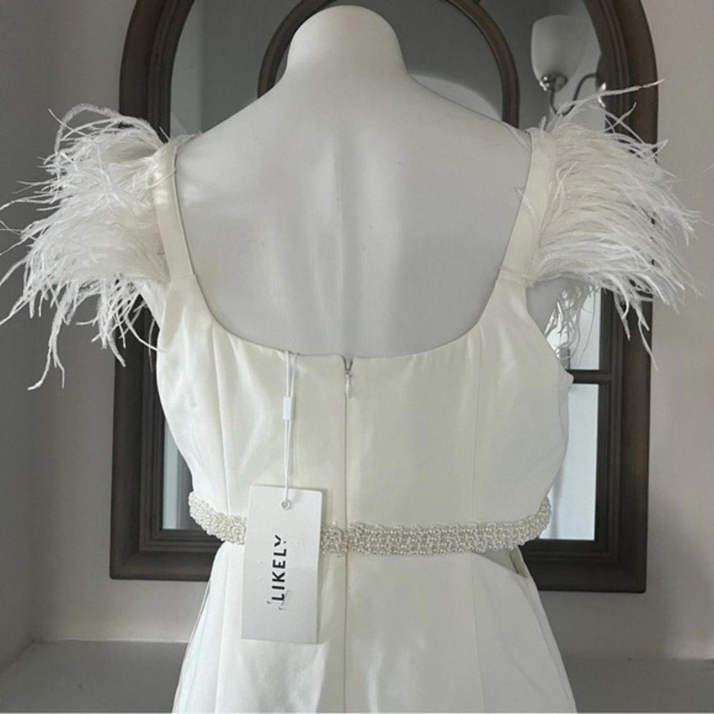NWT LIKELY Revolve * Taliah Gown in White, Size 12 New w/Tag $478