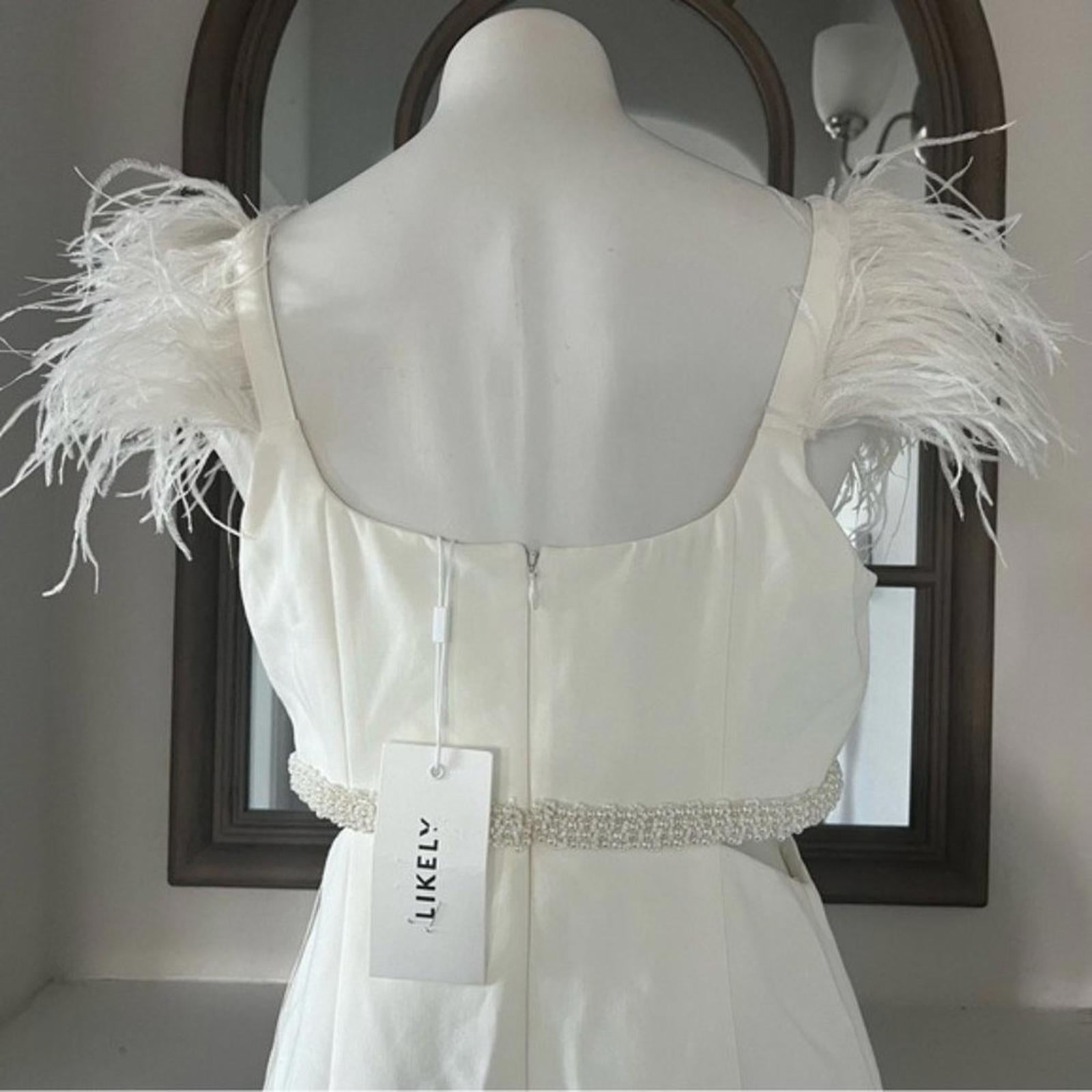 NWT LIKELY Revolve * Taliah Gown in White, Size 12 New w/Tag $478