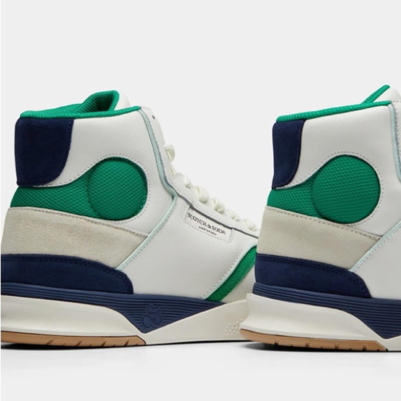 Scotch & Soda Court Cup Hi-Top Sneakers, White Size EU 42 | US 9 New in Box