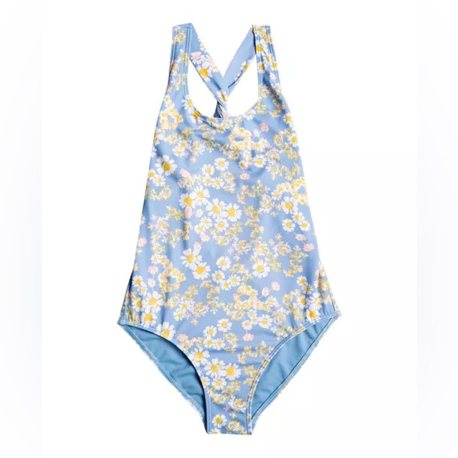 Roxy Big Girls Adventurous Beachy Girl One-Piece Swimsuit, NWT, Size 12
