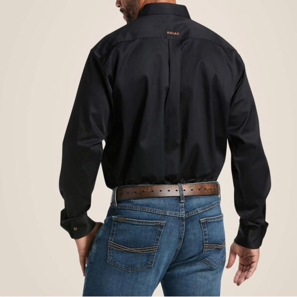 Ariat Solid Twill Classic Fit Shirt in Black, Size S EXCELLENT!