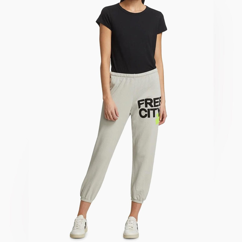 Freecity Logo Cotton Sweatpants in