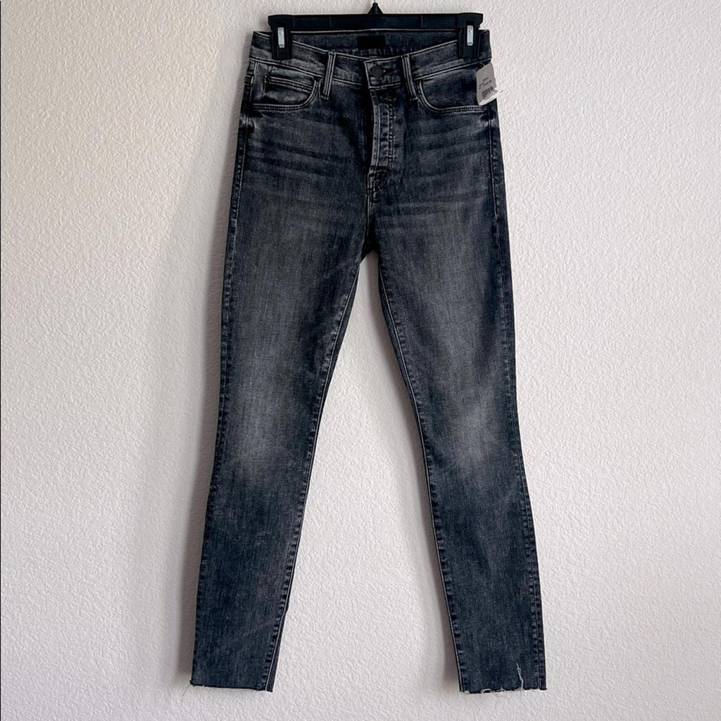 MOTHER The Hustler High Rise Ankle Bootcut Jeans in Barely There/Gray Size25 NEW