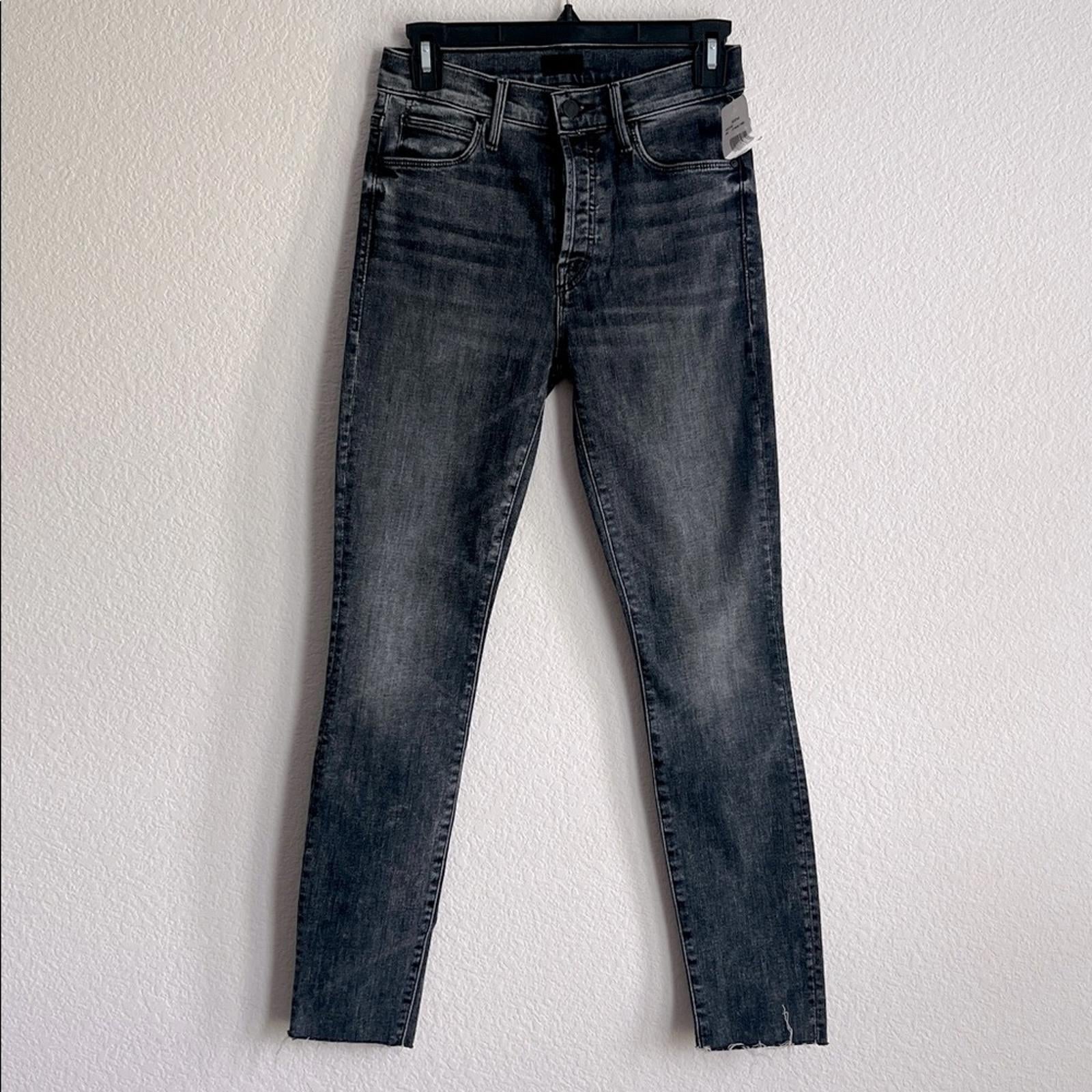 MOTHER The Hustler High Rise Ankle Bootcut Jeans in Barely There/Gray Size25 NEW