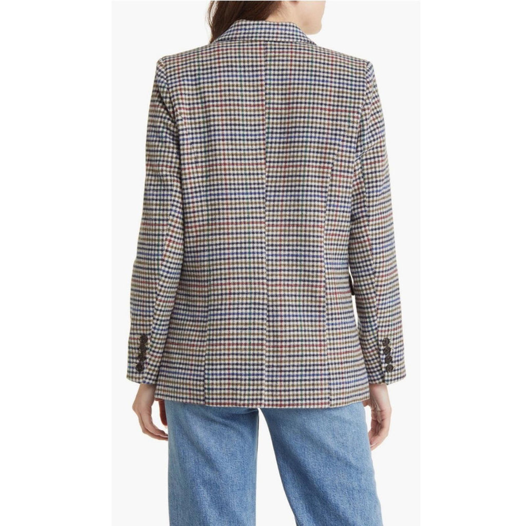 Rails Jac Double Breasted Blazer, Houndstooth Cardinal Pine Size M New w/Tag