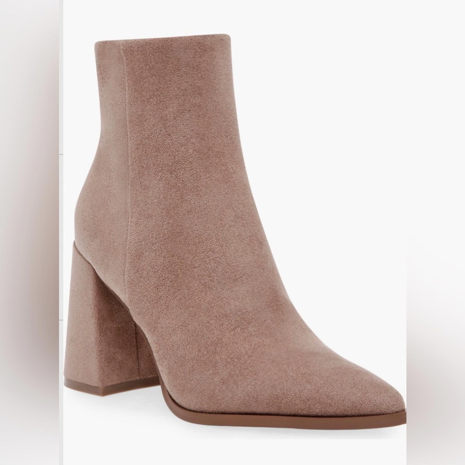 Steven New York Tomas Pointed Toe Leather Suede Ankle Boots, Taupe Size 11 NEW