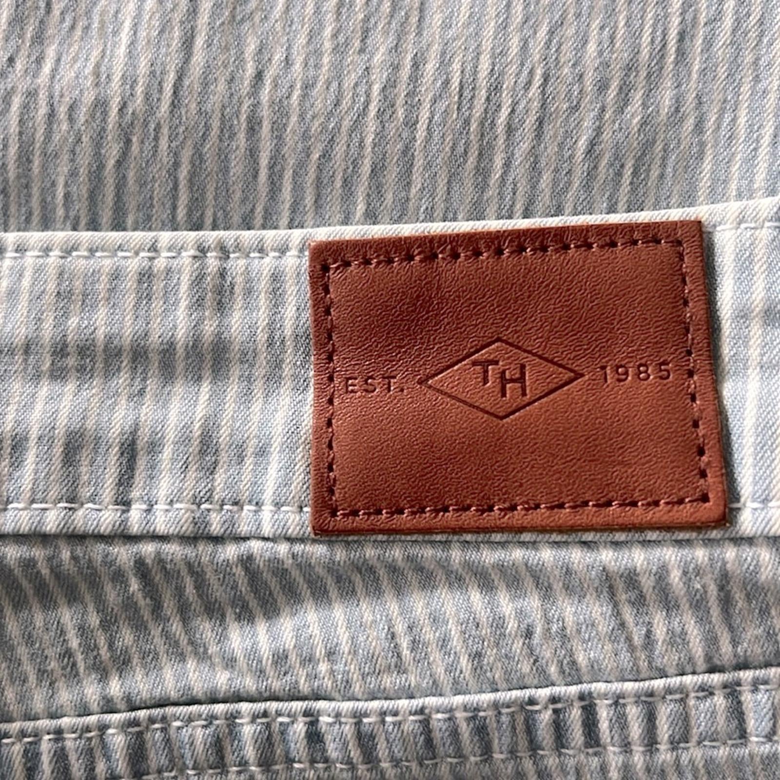 Tommy Hilfiger Tribeca Striped Straight-Leg Ankle Jeans in Railroad Stripe, NWT