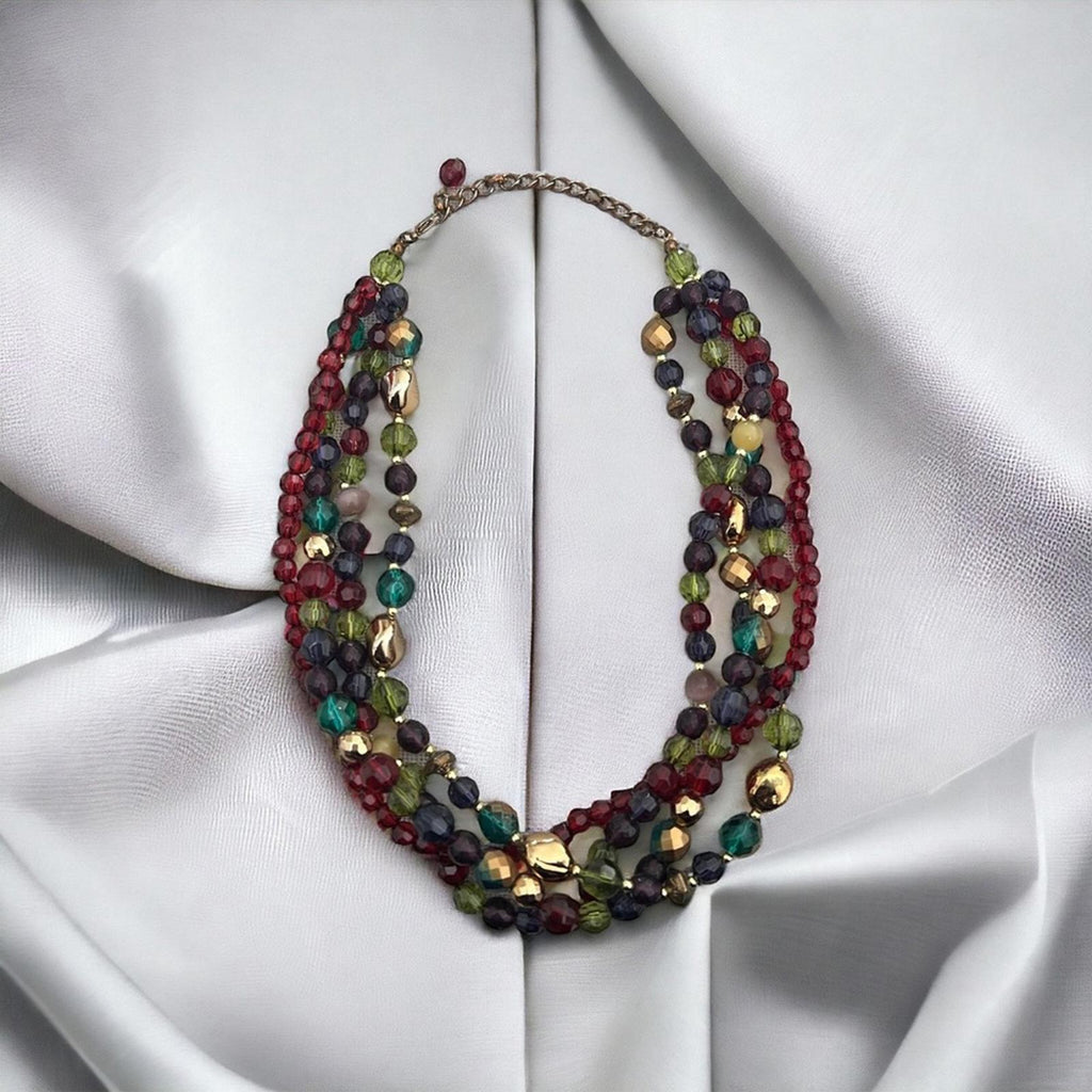 Beaded Necklace, Multicolor