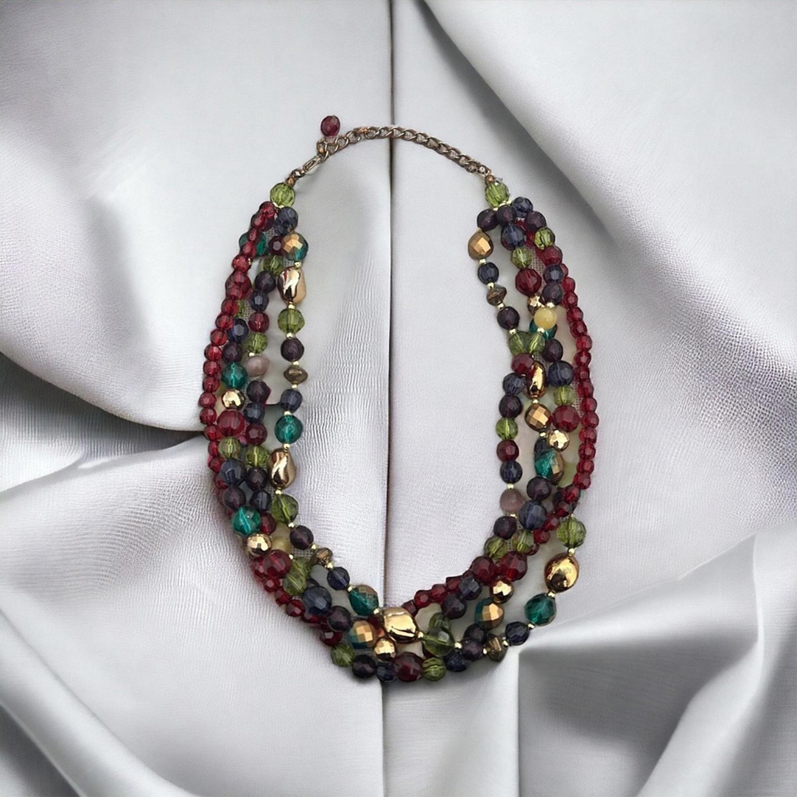 Beaded Necklace, Multicolor
